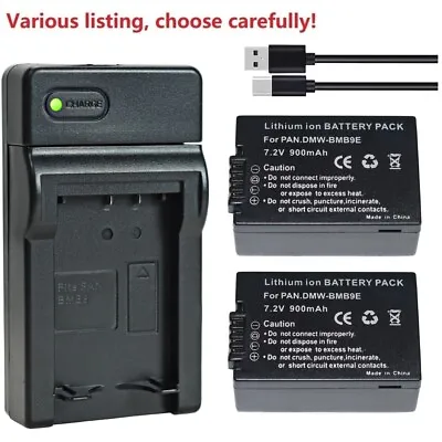 DMW-BMB9E Battery Or Charger For Panasonic Lumix DMC-FZ45 DMC-FZ150 FZ100 FZ47 • £40.79