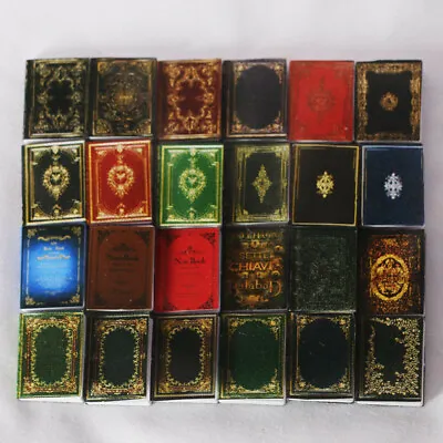 30Pcs Miniatures 1/12 Scale Dollhouse Old Books Set Fill A Bookshelf Library • $9.99