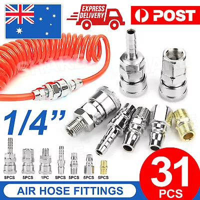 31X Air Hose Fittings Male Female Barb Coupler Compressor Air Tools Connecter AU • $15.95