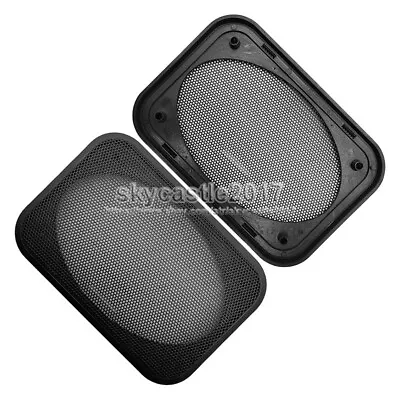 2pcs 4 X6  4x6 Inch Speaker Cover Metal Mesh Grille Protection Decorative Circle • $6.68