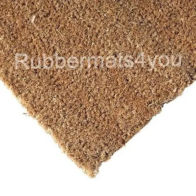 Heavy Duty Natural Coconut COIR Porch Hallway Floor Door Mat Also CUT TO SIZE • £13.99