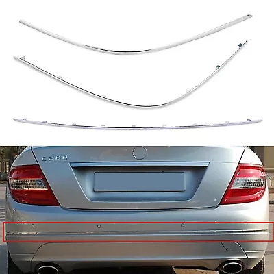 Set Rear Left+Right Bumper Molding Trim For Mercedes Benz W204 C250 C350 2012-14 • $38