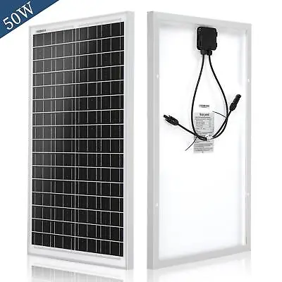 50W Mono Solar Panel 18V Trickle Charge Battery For Car RV Van Caravan Boat UK • £23.99