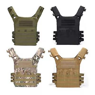 Military Tactical Vest JPC Airsoft Molle Combat Plate Carrier Paintball Hunting • $59.99