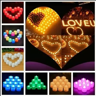 6/12/24PCS Flameless Votive Candles Battery Operated LED Tea Light UK • £5.65