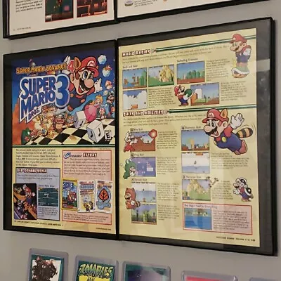 FRAMED Retro 2003 Super Mario Bros 3  Advance 4 GBA Video Game Wall Art • $44