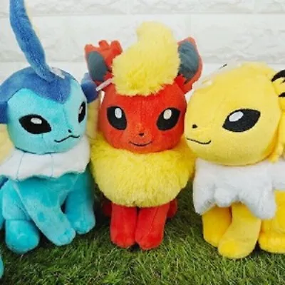 Vaporeon & Jolteon & Flareon Plush Doll Set Pokemon ALL STAR COLLECTION • $75