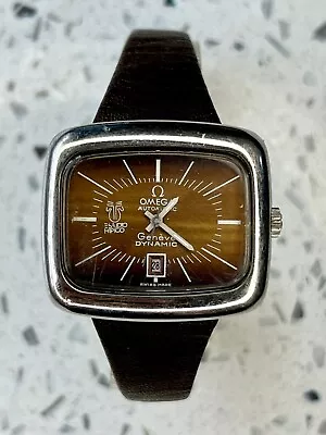 Omega Geneve Dynamic Automatic 315752 Women's Watch Brown Dial Vintage 1979 TV • $250