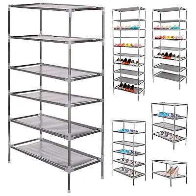 £16.95 • Buy 2/4/6/8/10 Tier Shoe Storage Rack Organiser Cabinet Shelf Stand Holder 6-30 Pair