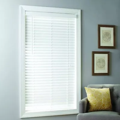 Better Homes 2  Cordless Faux Wood Horizontal Blinds Antique White 35x64 • $30