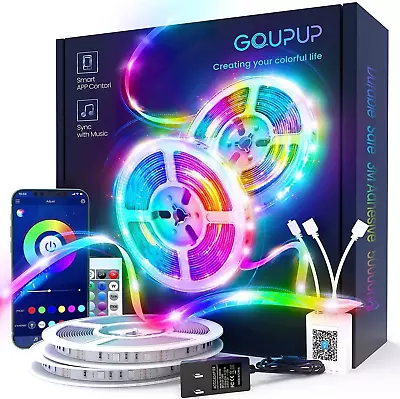 100 FT LED Strip LightsRope LightsBluetooth APP ControlColor Changing Light S • $14.86