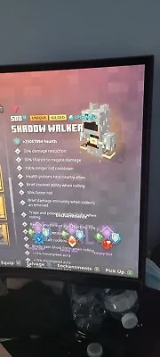 Minecraft Dungeons - Shadow Walker Armor Unique Gilded Perfect Xbox/PS4/SwitchPC • $8