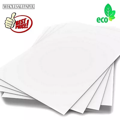 A2 A3 A4 Smooth White Card Stock Blanks Arts Crafts Paper Printer Sheets Any Gsm • £99.99