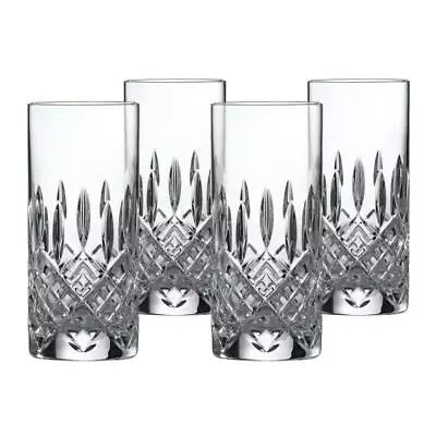 Royal Doulton Highclere Premium Crystal Highball Tumbler 390ml - Set Of 4 Glasse • $249.50