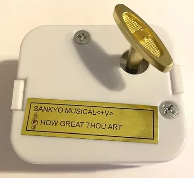 Sankyo Music Box Movements Mechanism Plays How Great Thou Art Religious • $9.99