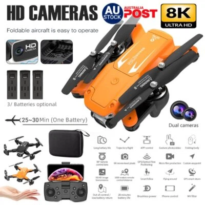 $140.69 • Buy 5G WiFi RC Drone 8K HD Dual ESC Camera GPS Smart Live Flying Foldable Quadcopter