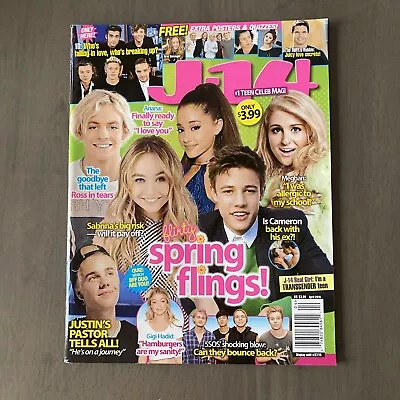 J-14 Magazine April 2015: Ross Ariana Meghan Justin Gigi - VG • $10
