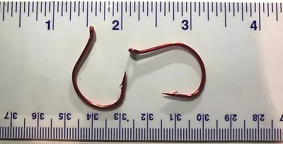 100 Matzuo 430062 Finesse Red Wacky Worm Fishing Fish Hooks Size 4/0 • $14.99