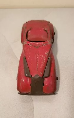 Vtg Marx Wyandotte Red Pressed Steel Streamline Convertible Car For Auto Carrier • $60