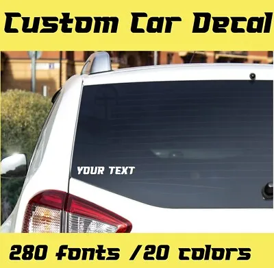 Custom Car Decal Name Personalized Truck Laptop Bumper Window Sticker • $1.89