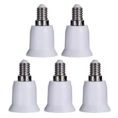 5x Lamp Socket Adapter E14 To E27 Socket Plug Light Bulb Converter La N0G6 • £6.87
