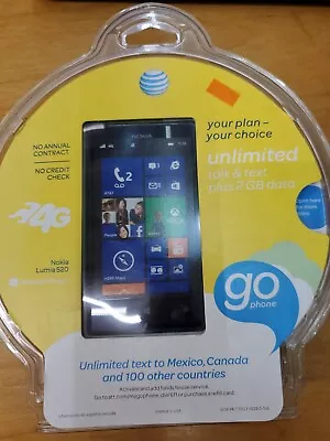 BRAND NEW Nokia Lumia 520 - 8GB - Black (AT&T Unlocked) Quad Band GSM Smartphone • $49.95