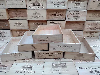 £11.95 • Buy Wooden Wine Box Crate ~ 6 Bottle Flat Size. French ,Genuine,Storage/Planter
