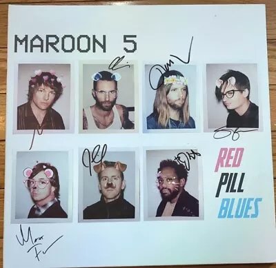 Maroon 5 Signed Vinyl Red Pill Blues Lp  Adam Levine +5  • $150