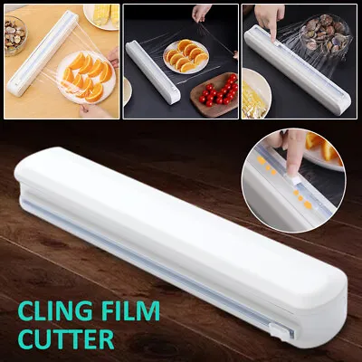 £11.86 • Buy Dispenser Cling Film Wrap Cutter Safely Cuts Aluminium Foil Baking Paper Tool