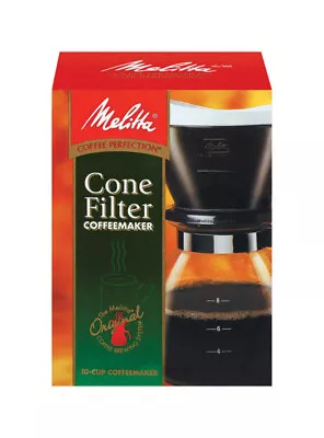Melitta CM-10 Heritage Series 10-Cup Glass Carafe Pour-Over Coffee Maker Grey • $28.99