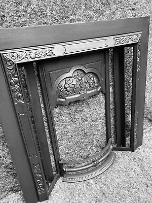 £180 • Buy Vintage Cast Iron Tiled Fireplace / Fire Surround Insert / Victorian Style