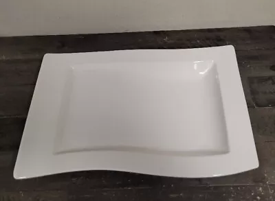 Villeroy & Boch New Wave White China Rectangular 13” Plate New With Tag • $19.95