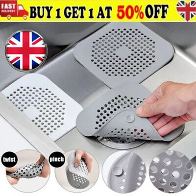 £1.99 • Buy Hair Trap Shower Bath Plug Hole Waste Catcher Stopper Drain Sink Strainer-Filter