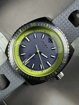 Zodiac Sea Dragon Retro Dive Watch Lime Green 38mm Rare Pre-Owned • $325