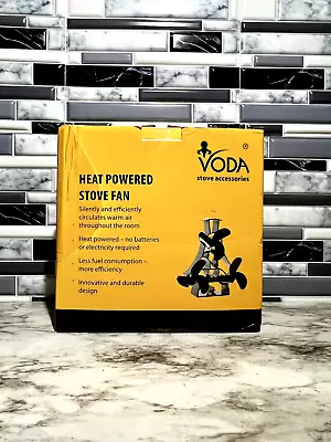 VODA Wood Stove Fan Heat Powered 12 Blades Fireplace Fan Large Eco Stove Top... • $59.99