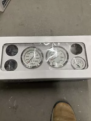 Sierra Marine Gauge Kit White Chrome 67653P Instrument Set. Missing 3 Gauges • $99