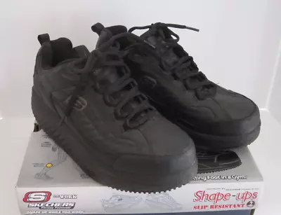 Skechers Shape-Ups Work Slip Resistant 76834 Black Mens Size 10.5 • $52