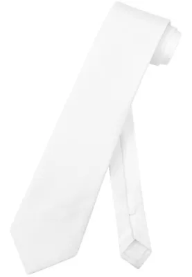 Vesuvio Napoli NeckTie Solid EXTRA LONG Color Men's XL Neck Tie 63 In. Tall Size • $8.45