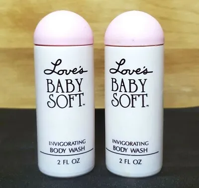 2x ~ MEM Love's Baby Soft ~ Invigorating Body Wash 2 Oz Each VINTAGE • $10