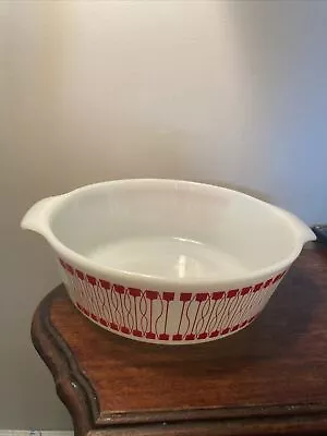 Vintage Anchor Hocking Fire King Milk Glass 3-QT.Casserole Dish #439 Unique • $14