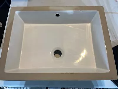 James Martin SNK-RF-WHT Rectangular Undermount Lavatory Sink Flat Base White • $19.99