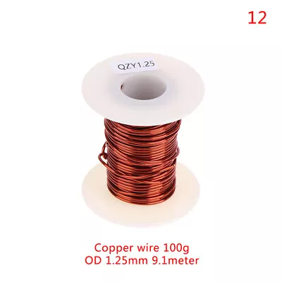 0.13mm To 1.25mm Copper Wire Magnet Wire Enameled Winding Wire Coil Wire 100_NZ • $9.15