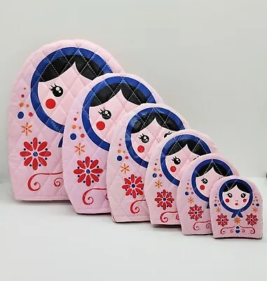 6 Nesting Matryoshkas Plush NEW  • $13.99