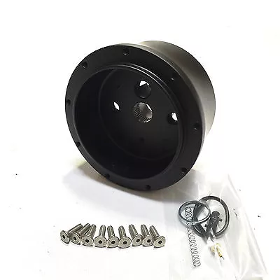 74-94 Chevy GM Truck 76-95 Jeep 9 Hole Black Steering Wheel Column Adapter Hub • $41.99