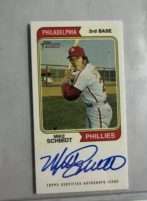 2022 Topps RIP Mike Schmidt Ripped From History Mini Auto /15 Phillies HOF • $184.99