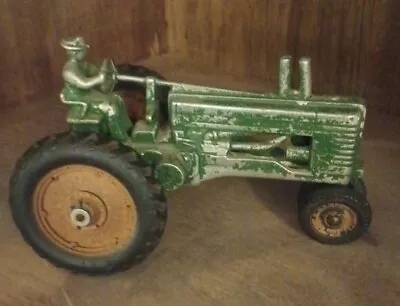 Vintage 1940's Early Ertl Cast Aluminum John Deere Model B Tractor W/ Driver • $34.95