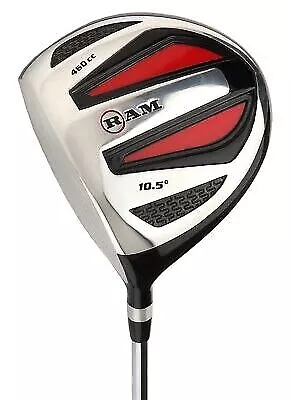 Ram Golf SGS 460cc Driver - Mens Left Hand - Headcover Included - Steel Shaft • $31.01