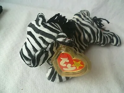  Ty Beanie Baby Ziggy The Zebra Birthday Dec 24 1995 New MWMT  • £9.24