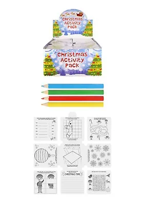 £0.99 • Buy Christmas Childrens Activity Packs Games Puzzles Colouring Book Kids Party Bags