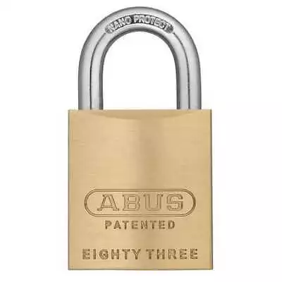 Abus 83/45 Rk Kd-300 Padlock Keyed Different Standard Shackle Square Brass • $28.59